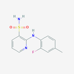 2-[(2-fluoro-4-methylphenyl)amino]pyridine-3-sulfonamide