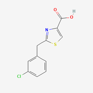 2-[(3-Chlorophenyl)methyl]-1,3-thiazole-4-carboxylic acid