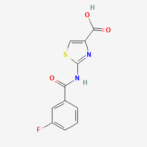 2-[(3-Fluorobenzoyl)amino]-1,3-thiazole-4-carboxylic acid
