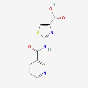 2-[(3-Pyridinylcarbonyl)amino]-1,3-thiazole-4-carboxylic acid