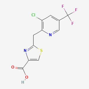 2-((3-chloro-5-(trifluoromethyl)pyridin-2-yl)methyl)thiazole-4-carboxylic acid