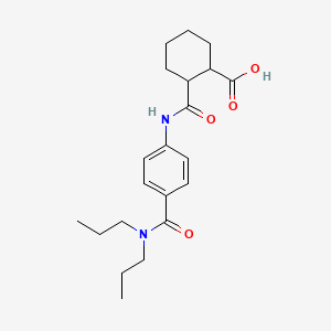 2-({4-[(Dipropylamino)carbonyl]anilino}carbonyl)-cyclohexanecarboxylic acid