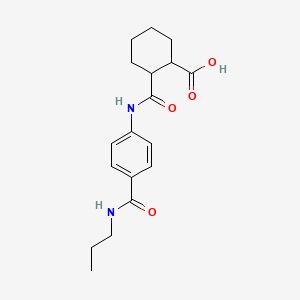 2-({4-[(Propylamino)carbonyl]anilino}carbonyl)-cyclohexanecarboxylic acid