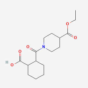 2-{[4-(Ethoxycarbonyl)-1-piperidinyl]-carbonyl}cyclohexanecarboxylic acid