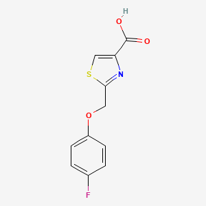 2-[(4-Fluorophenoxy)methyl]-1,3-thiazole-4-carboxylic acid