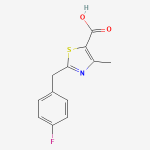 2-[(4-Fluorophenyl)methyl]-4-methyl-1,3-thiazole-5-carboxylic acid