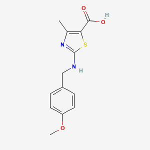 2-[(4-Methoxybenzyl)amino]-4-methyl-1,3-thiazole-5-carboxylic acid