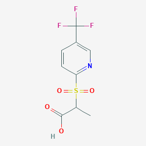 2-{[5-(trifluoromethyl)-2-pyridinyl]sulfonyl}propanoic acid