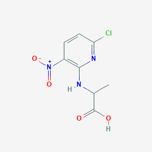 2-[(6-chloro-3-nitro-2-pyridinyl)amino]propanoic acid
