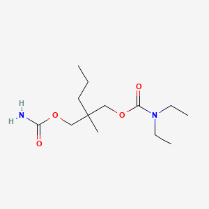 2-[(Carbamoyloxy)methyl]-2-methylpentyl diethylcarbamate