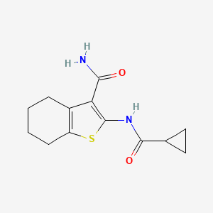 2-[(Cyclopropylcarbonyl)amino]-4,5,6,7-tetrahydro-1-benzothiophene-3-carboxamide