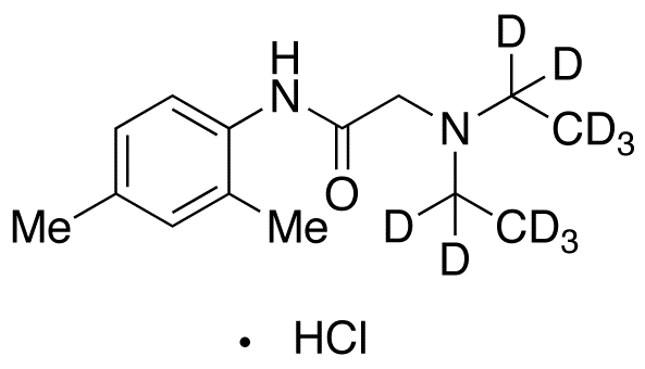 2-​(Diethylamino)​-​N-​(2,​4-​dimethylphenyl)​acetamide-d10 Hydrochloride