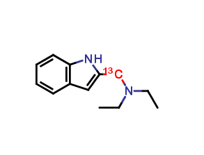 2-[(Diethylamino)methyl 13C]indole