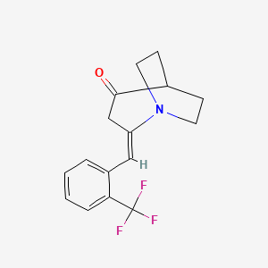2-{(E)-[2-(trifluoromethyl)phenyl]methylidene}-1-azabicyclo[3.2.2]nonan-4-one