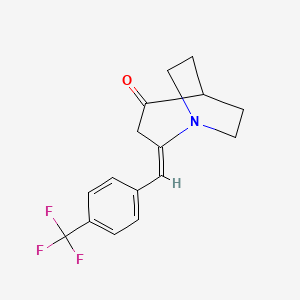2-{(E)-[4-(trifluoromethyl)phenyl]methylidene}-1-azabicyclo[3.2.2]nonan-4-one