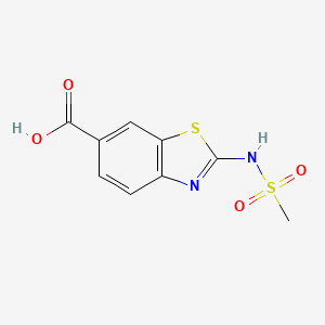 2-[(Methylsulfonyl)amino]-1,3-benzothiazole-6-carboxylic acid