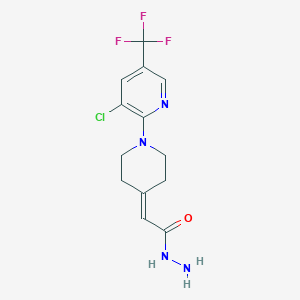 2-{1-[3-chloro-5-(trifluoromethyl)-2-pyridinyl]-4-piperidinylidene}acetohydrazide