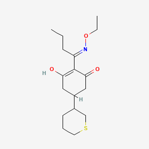2-[1-(Ethoxyamino)butylidene]-5-(tetrahydro-2H-thiopyran-3-yl)-1,3-cyclohexanedione