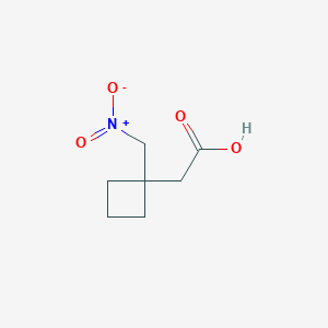 2-(1-(Nitromethyl)cyclobutyl)acetic acid