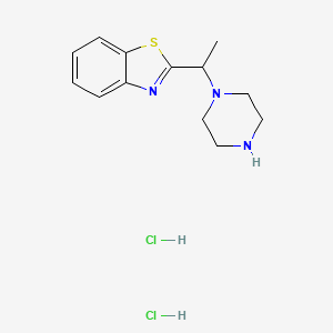 2-[1-(Piperazin-1-yl)ethyl]-1,3-benzothiazole dihydrochloride