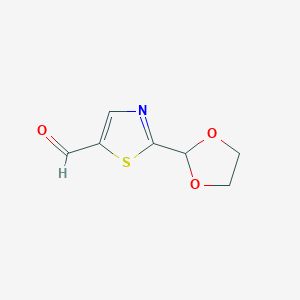 2-(1,3-Dioxolan-2-yl)-1,3-thiazole-5-carbaldehyde