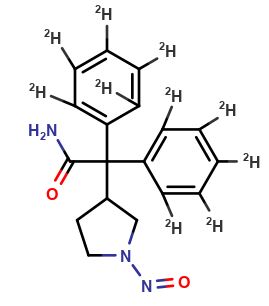 2-(1-Nitrosopyrrolidin-3-yl)-2,2-bis(phenyl-d5)acetamide