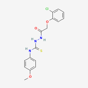 2-[2-(2-chlorophenoxy)acetyl]-N-(4-methoxyphenyl)-1-hydrazinecarbothioamide