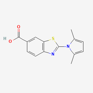 2-(2,5-dimethyl-1H-pyrrol-1-yl)-1,3-benzothiazole-6-carboxylic acid