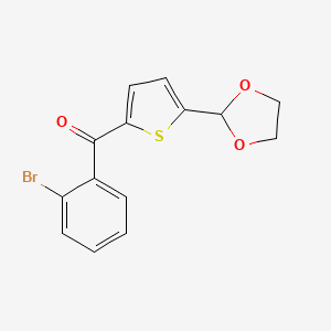2-(2-Bromobenzoyl)-5-(1,3-dioxolan-2-YL)thiophene