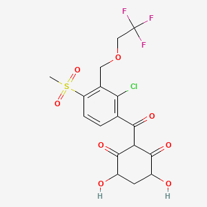 2-{2-Chloro-4-mesyl-3-[(2,2,2-trifluoroethoxy)methyl]benzoyl}-4,6-dihydroxycyclohexane-1,3-dione