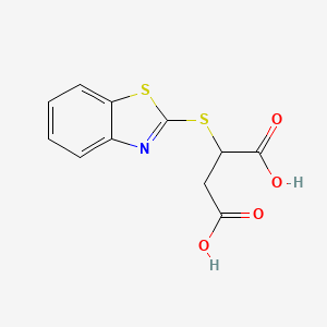 2-(2-sulfanyl-2,3-dihydrobenzothiazol-5-yl)butanedioic acid