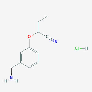 2-[3-(Aminomethyl)phenoxy]butanenitrile hydrochloride