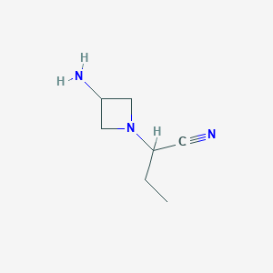 2-(3-Aminoazetidin-1-yl)butanenitrile