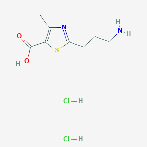 2-(3-Aminopropyl)-4-methyl-1,3-thiazole-5-carboxylic acid dihydrochloride
