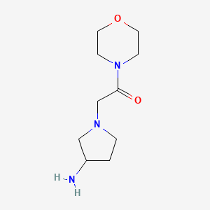 2-(3-Aminopyrrolidin-1-yl)-1-(morpholin-4-yl)ethan-1-one
