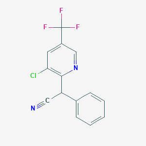 2-[3-Chloro-5-(trifluoromethyl)-2-pyridinyl]-2-phenylacetonitrile
