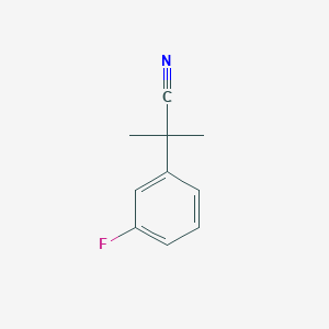 2-(3-Fluorophenyl)-2-methylpropanenitrile