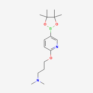 2-(3-N,N-Dimethylamino-propoxy)pyridine-5-boronic acid, pinacol ester