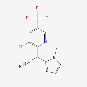 2-[3-chloro-5-(trifluoromethyl)-2-pyridinyl]-2-(1-methyl-1H-pyrrol-2-yl)acetonitrile