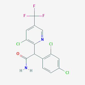 2-[3-chloro-5-(trifluoromethyl)-2-pyridinyl]-2-(2,4-dichlorophenyl)acetamide