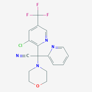 2-[3-chloro-5-(trifluoromethyl)-2-pyridinyl]-2-morpholino-2-(2-pyridinyl)acetonitrile