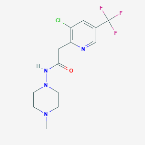 2-[3-chloro-5-(trifluoromethyl)-2-pyridinyl]-N-(4-methylpiperazino)acetamide