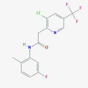 2-[3-chloro-5-(trifluoromethyl)-2-pyridinyl]-N-(5-fluoro-2-methylphenyl)acetamide