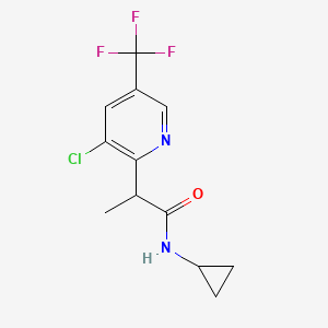 2-[3-chloro-5-(trifluoromethyl)-2-pyridinyl]-N-cyclopropylpropanamide