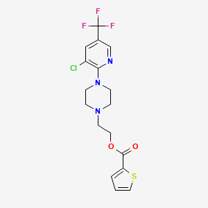 2-{4-[3-chloro-5-(trifluoromethyl)-2-pyridinyl]piperazino}ethyl 2-thiophenecarboxylate