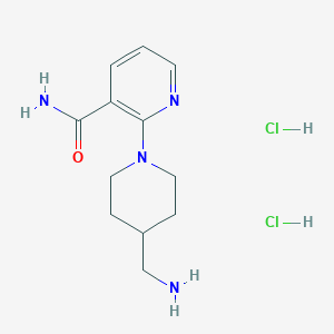 2-[4-(Aminomethyl)piperidin-1-yl]pyridine-3-carboxamide dihydrochloride