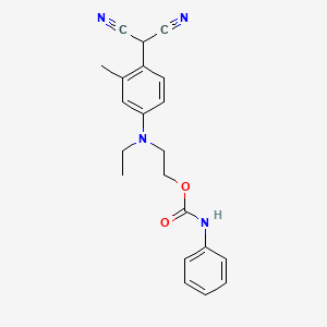 2-[4-(Dicyanomethyl)-N-ethyl-3-methylanilino]ethyl N-phenylcarbamate