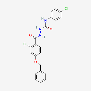 2-[4-(benzyloxy)-2-chlorobenzoyl]-N-(4-chlorophenyl)-1-hydrazinecarboxamide