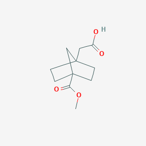 2-(4-(methoxycarbonyl)bicyclo[2.2.1]heptan-1-yl)acetic acid