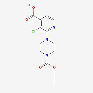 2-[4-(tert-butoxycarbonyl)piperazino]-3-chloroisonicotinic acid